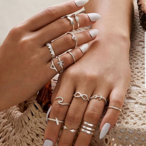 Nikkiwallflower Jewelry - *Judy* 14 PC. Ring Set